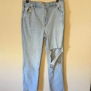 Abercrombie & Fitch Light Blue High Rise Jeans